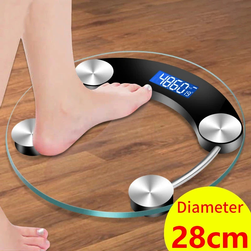 Digital Body Weight Scale - Fashion Round Weight Scale Electronic LCD