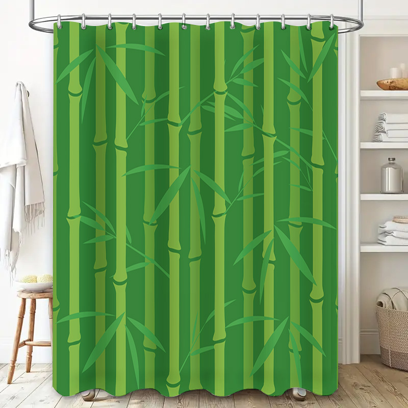 Green Bamboo Shower Curtain wi - огляд і ціна Bamboo Bath Mat