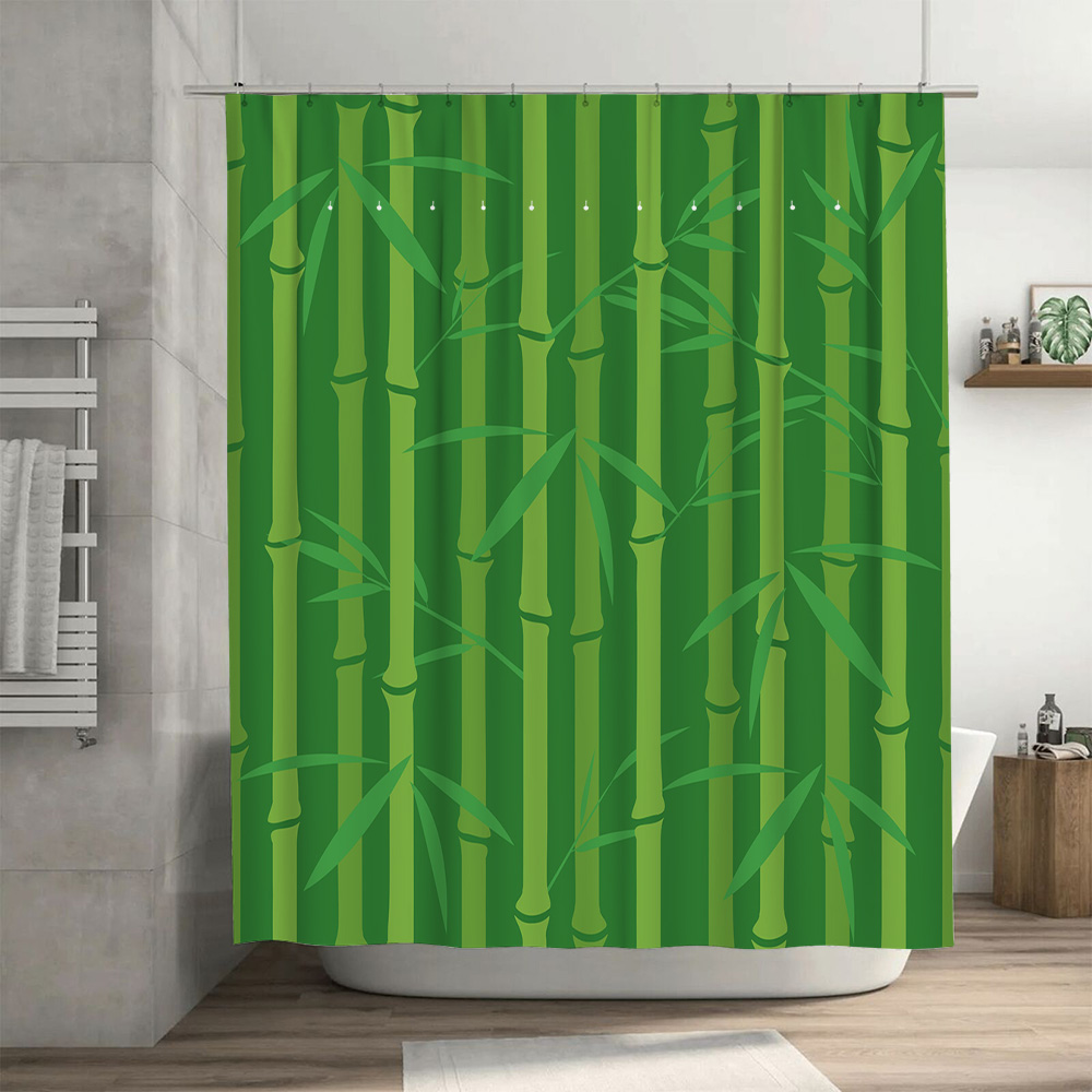 Green Bamboo Shower Curtain wi - огляд і ціна Bamboo Bath Mat