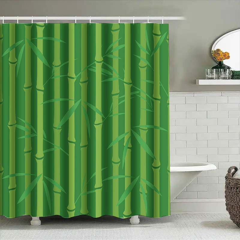 Green Bamboo Shower Curtain wi - огляд і ціна Bamboo Bath Mat