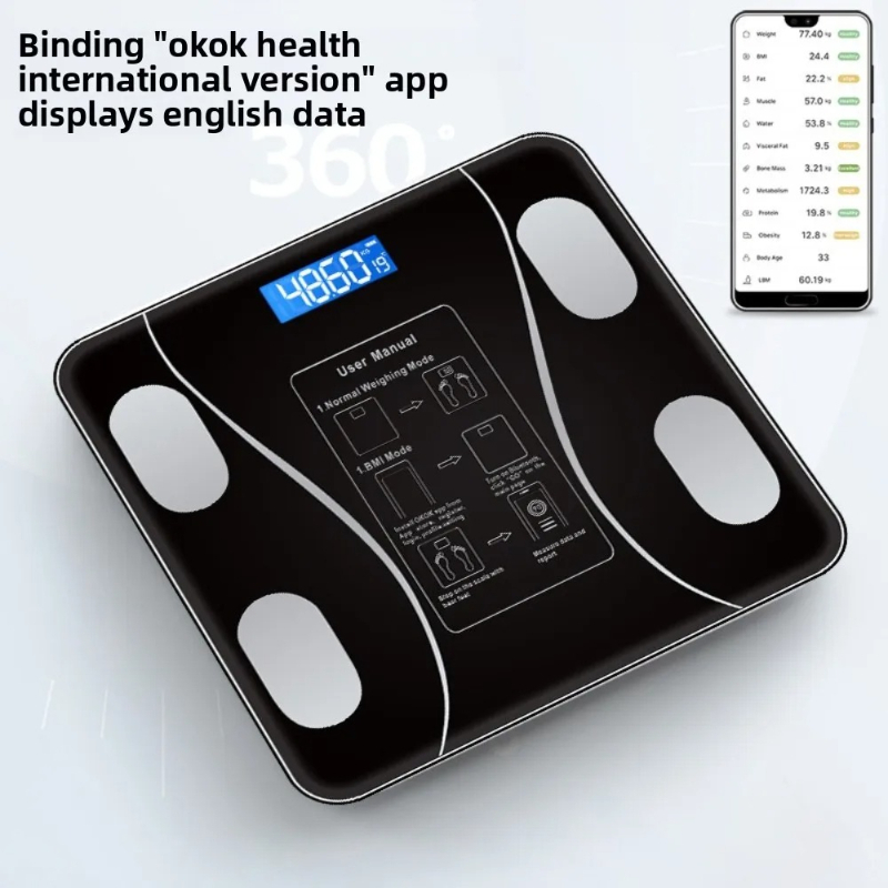 26X26cm Rechargeable Model Sma - огляд і ціна Digital Body Weight Scale