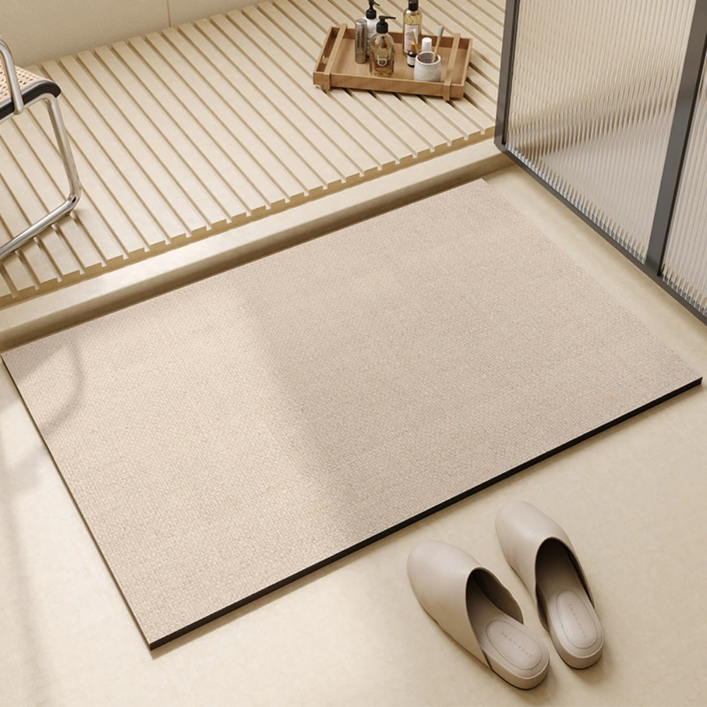Light Coffee Geometric Line Di - огляд і ціна Bamboo Bath Mat