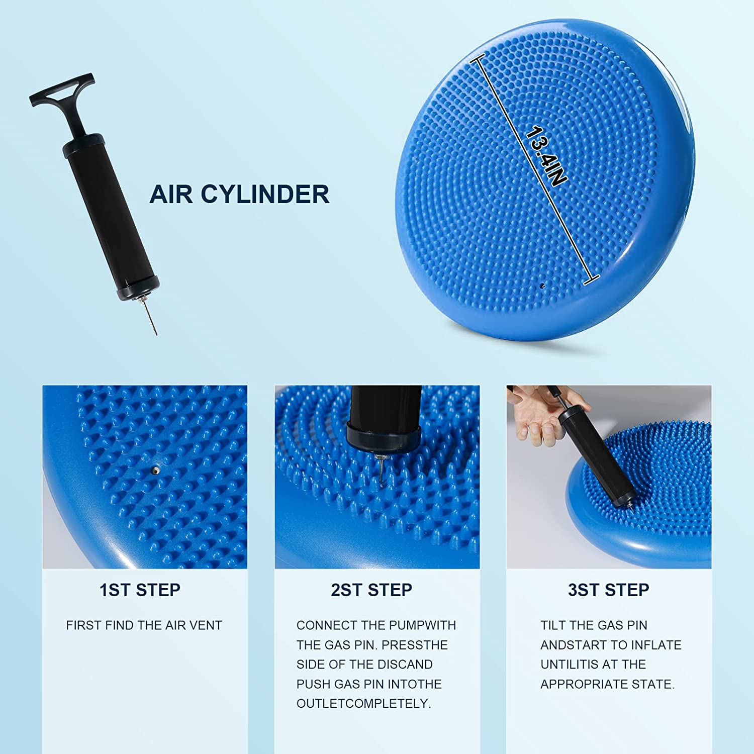 Inflated Air Stability Wobble  - огляд і ціна Balance Cushion Disc
