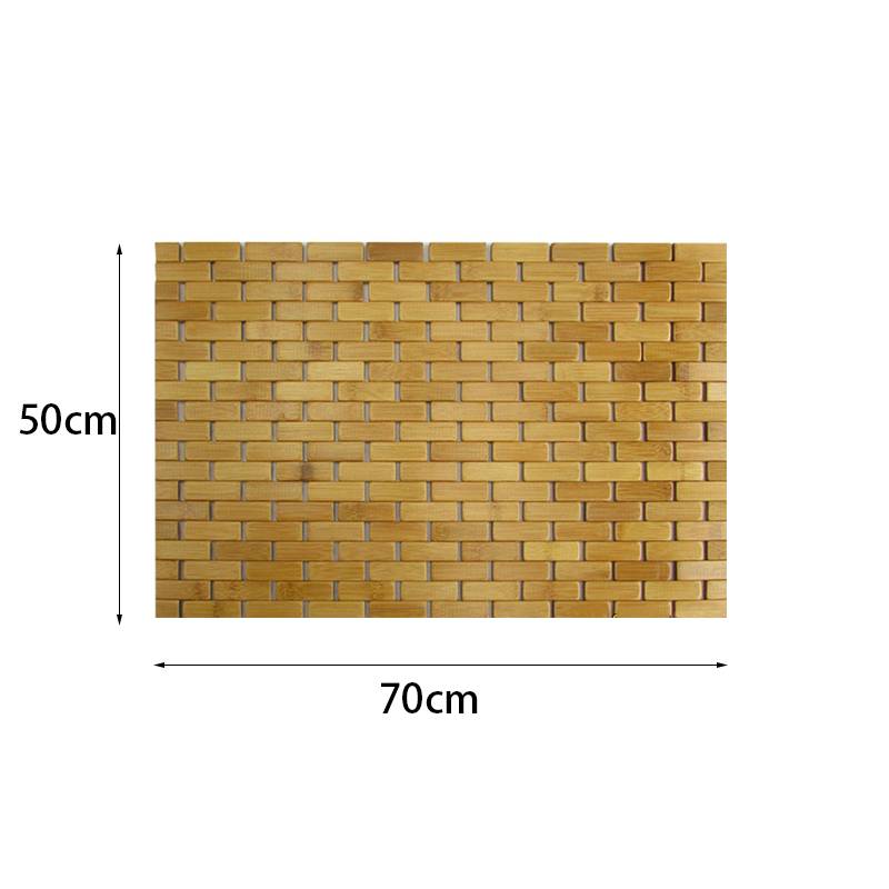 Teak Wood Bath Mat Feet Shower - огляд і ціна Bamboo Bath Mat