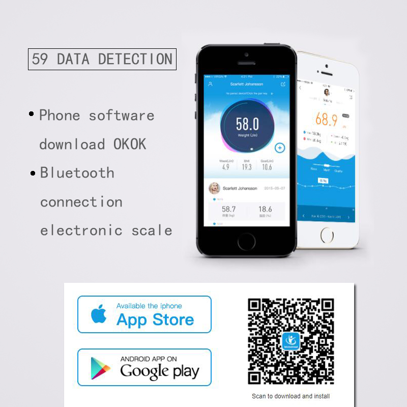 Body Fat Scale Smart Wireless  - огляд і ціна Digital Body Weight Scale